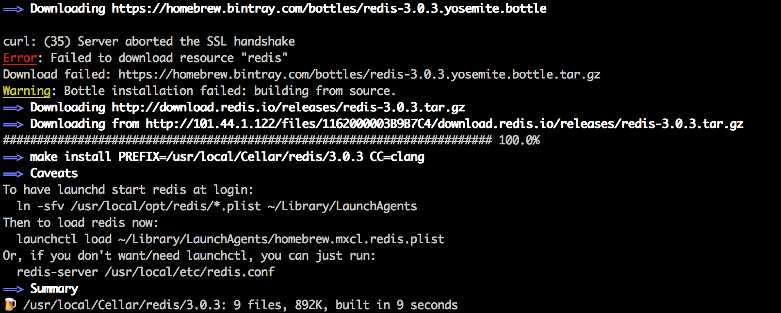 install redis in mac