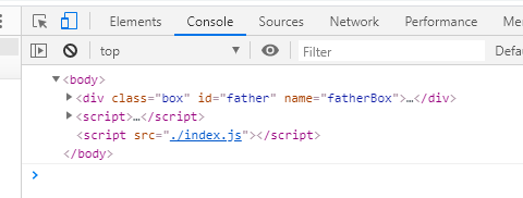 console.log(document.body) icon