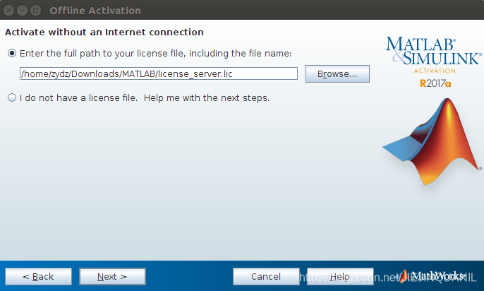 Linux下安装Matlab R2017a超详细安装教程(带图文)_linux matlab 安装许可证文件是哪个-CSDN博客