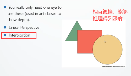 一,内容&主讲者二,目录与概念三,depth perception:深度信息的感知3.