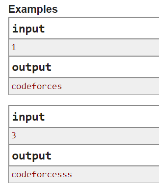 Codeforces B. Codeforces Subsequences (思维 / 字符串构造) (Global Round 8)-CSDN博客