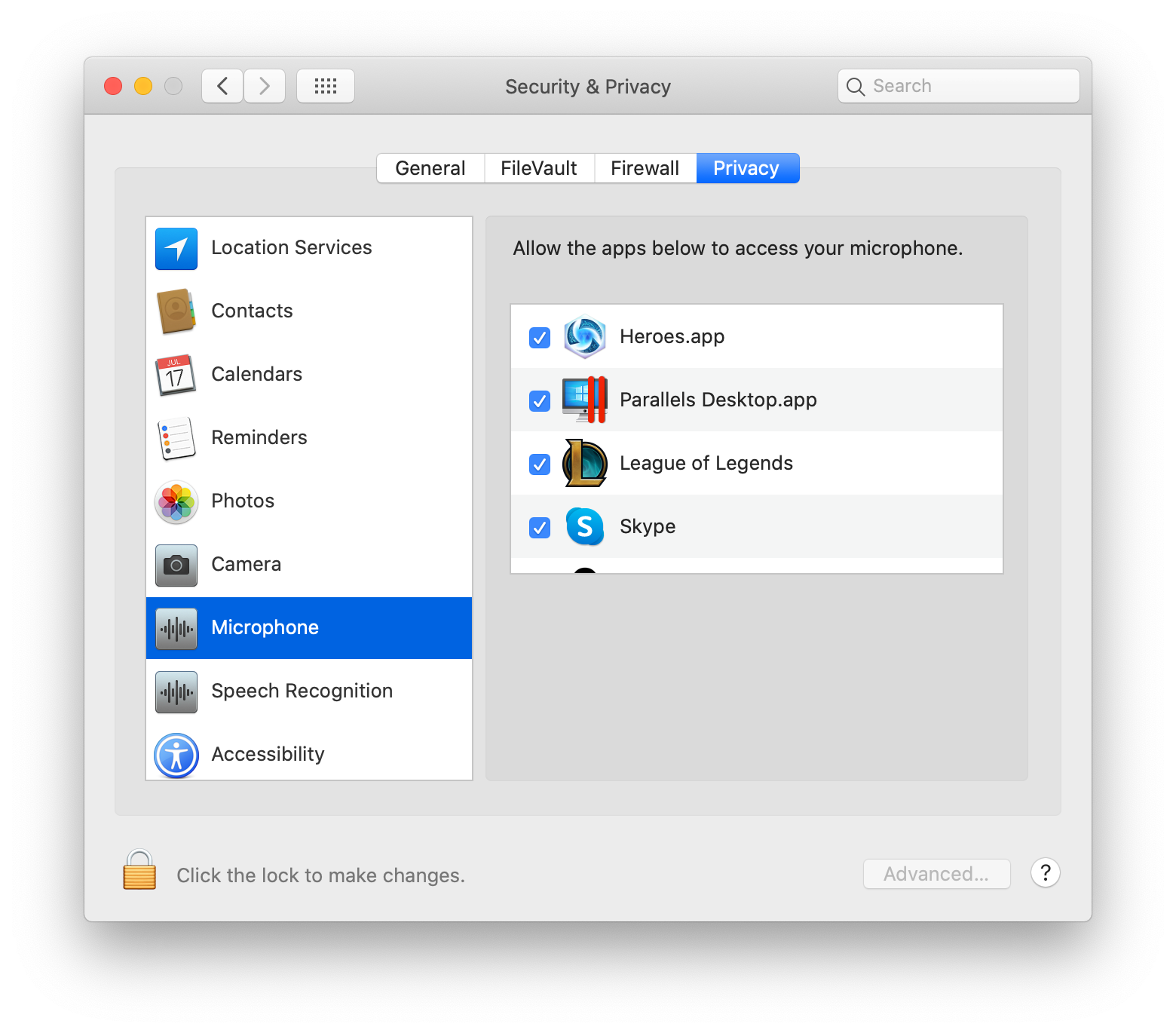 Macos系统如何为应用程序 Lol 风暴英雄 Steam 企业微信等 添加麦克风权限 或其他权限 Oranoran的博客 Csdn博客