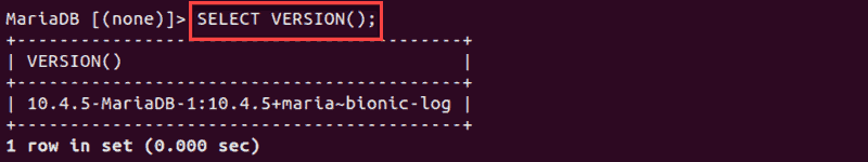 Show variables