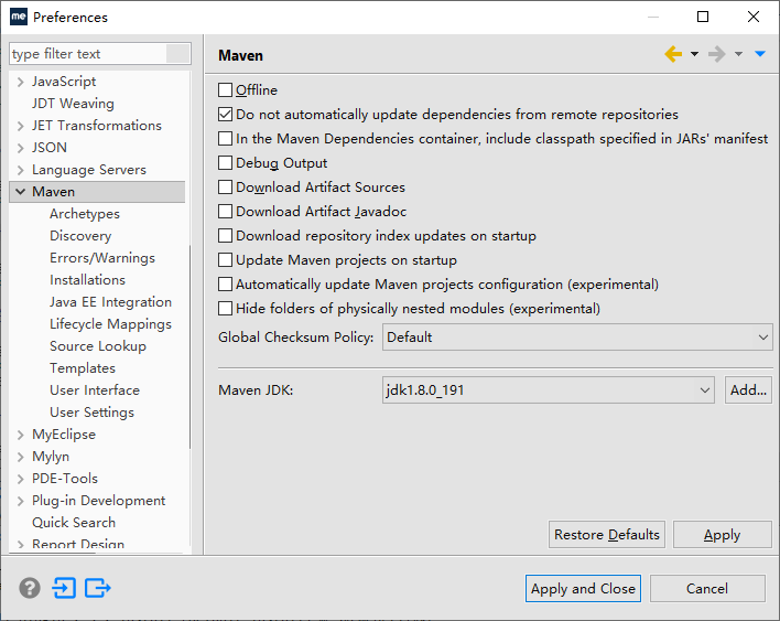 managed version 3.8.1 for maven