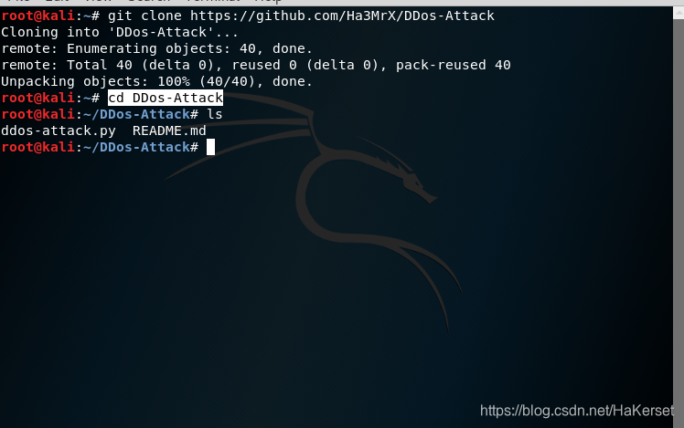 Kali Linux运行Python脚本进行DDoS攻击_kali ddos-CSDN博客