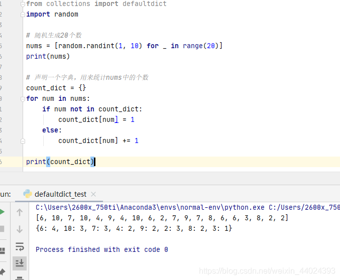 python学习——collections模块之defaultdict_defaultdict清零 python-CSDN博客