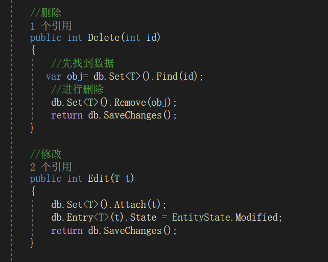 In the method of deletion and modification