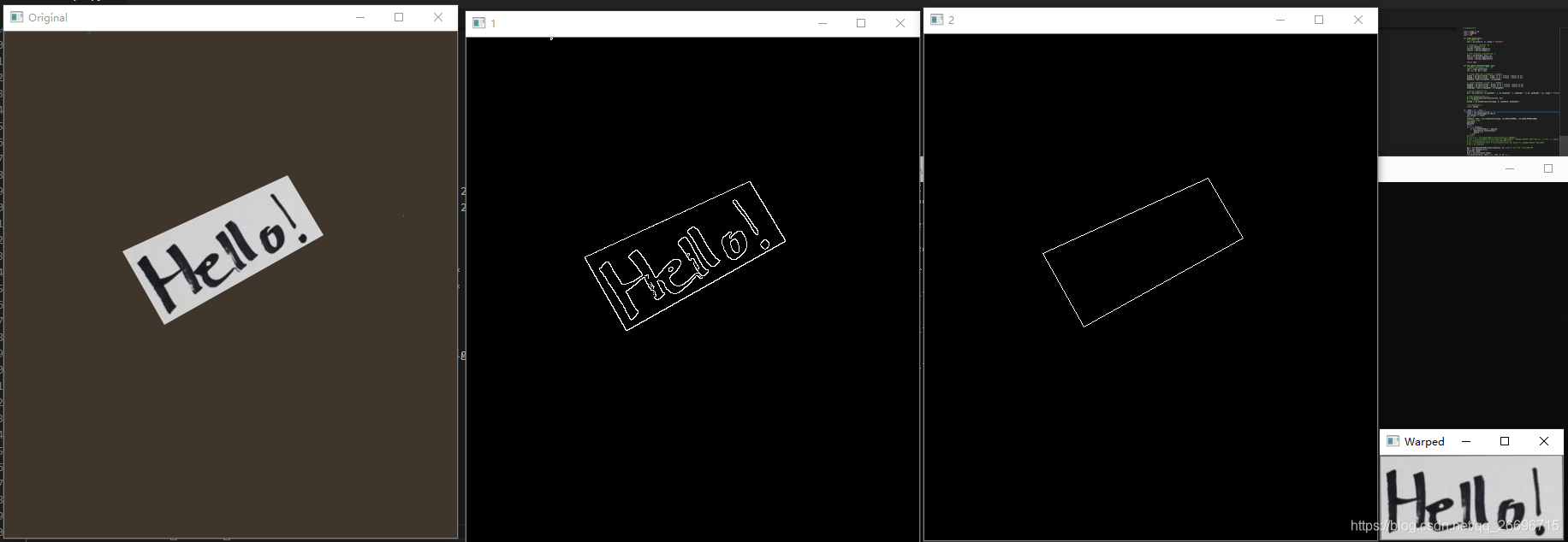 python，opencv 仿射变换