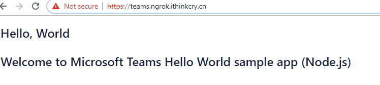 Windows Teams -- Ngrok 的Https配置