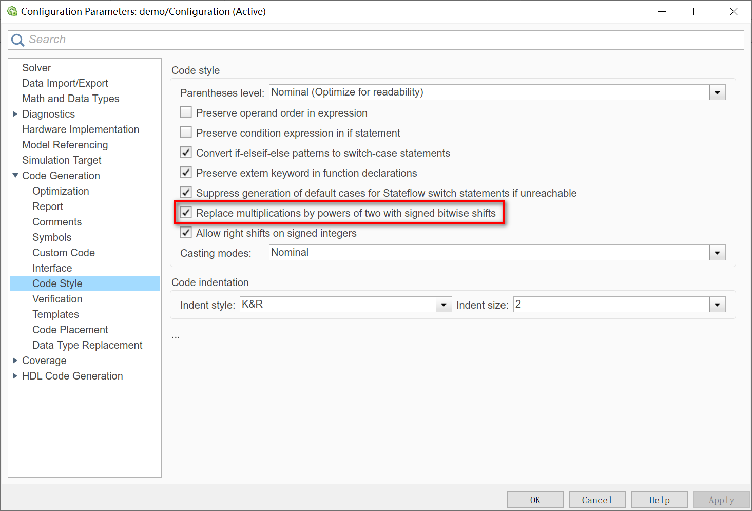 Simulink代码生成: Code Style配置_codesys simulink-CSDN博客