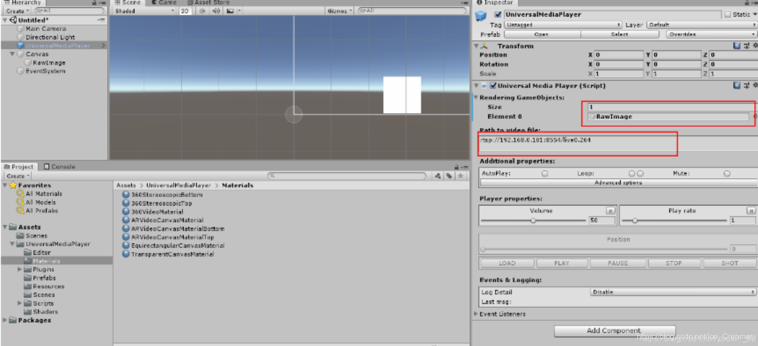Unity UMP Rtsp Rtmp Onvif CSDN