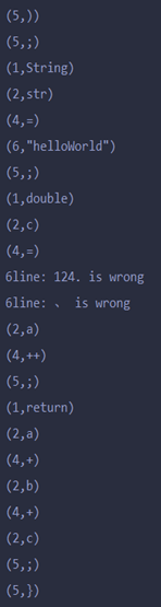 java实现词法分析器