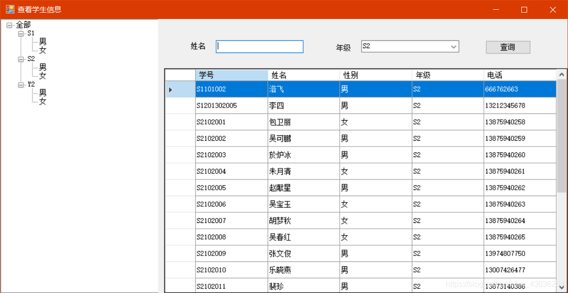 使用DataGridView,TreeView,DataView 制作树型控件的展示数据和节点筛选_datagridview treeview ...