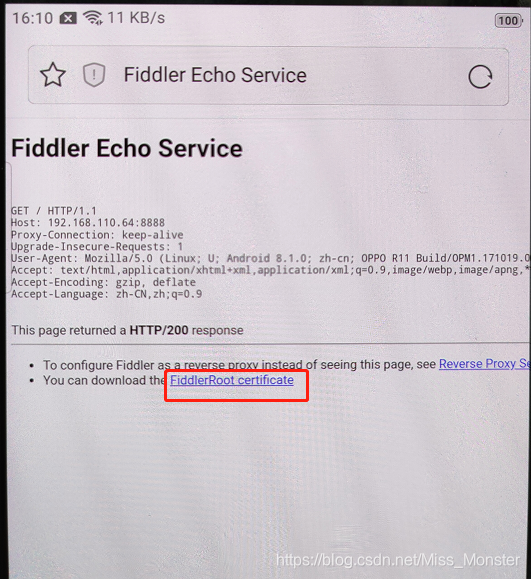 【测试】使用Fiddler4实现手机抓包