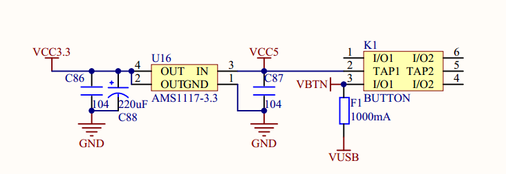 5v转3.3v稳压电路图图片