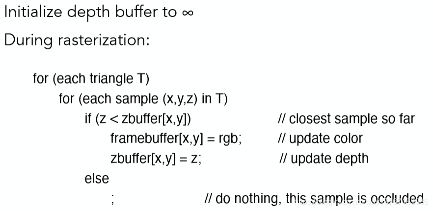 games101作业02:Triangles and Z-buffering_创建三角形的 2 维 bounding box。-CSDN博客