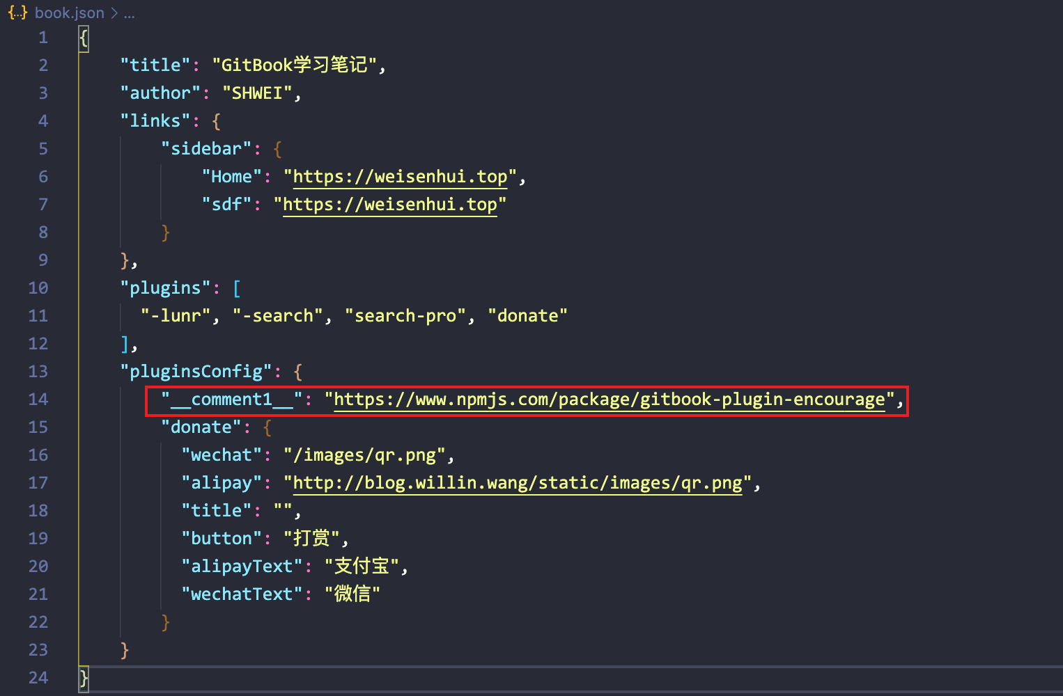 问题解决json文件添加注释的方法