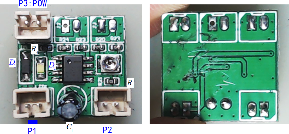 ▲ 驱动板的正面和反面