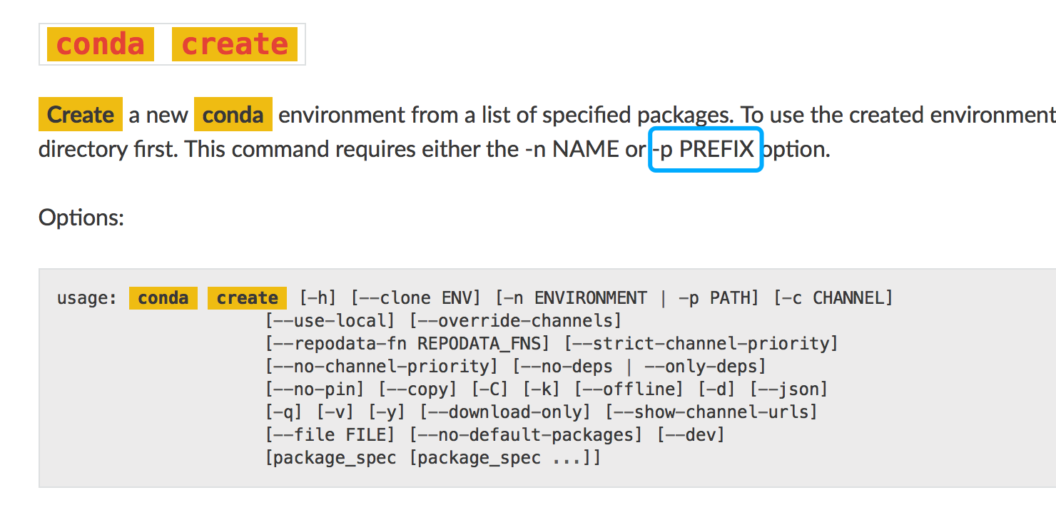 Conda Create Prefix