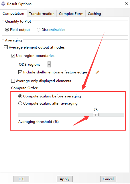 Abaqus--默认的avg=75%修改方法