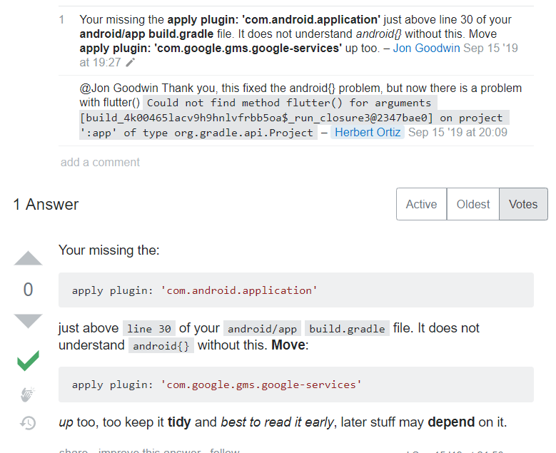 flutter项目报错:Could not find method flutter() for arguments_could not ...