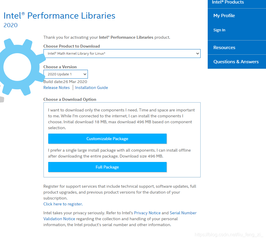 Linux下安装intel数学库Math Kernel Library(MKL)-CSDN博客