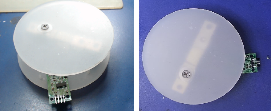 ▲ 带有HX711接口板的小型电子秤（5kg量程）480