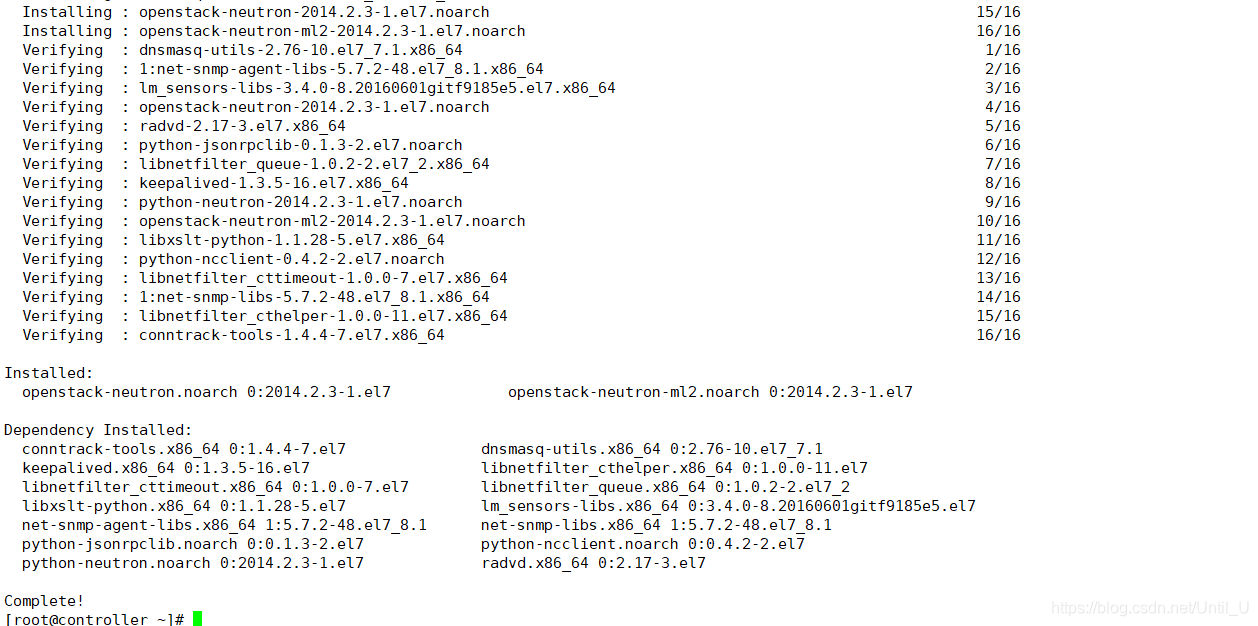 Error:python-neutron conflicts with python2-eventlet-0.18.4-1.el7.noarch（安装openstack-neutron出现的问题解决）