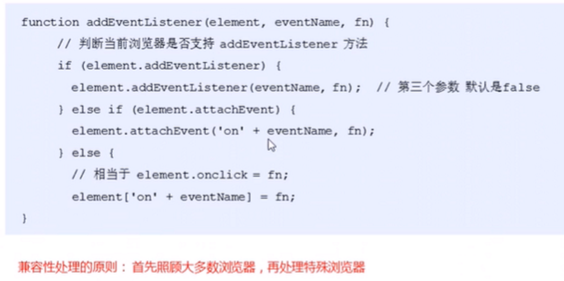监听方式处理兼容: