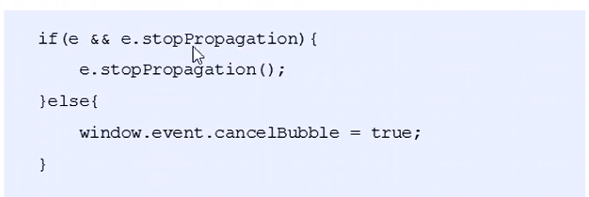 阻止冒泡的兼容写法