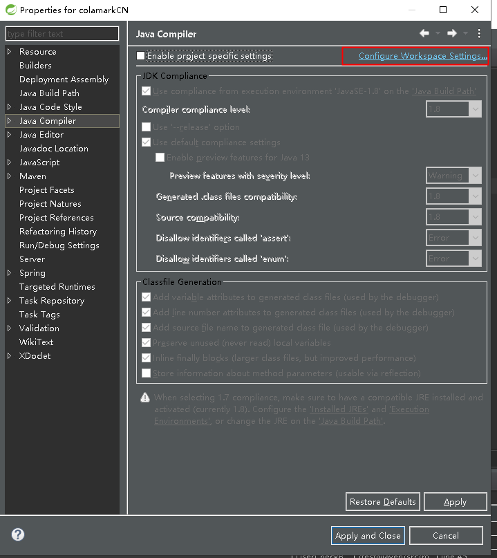 Sprint sts使用mavn编辑时报错：Failed to execute goal org.apache.maven.plugins:maven-compiler-plugin:3.1