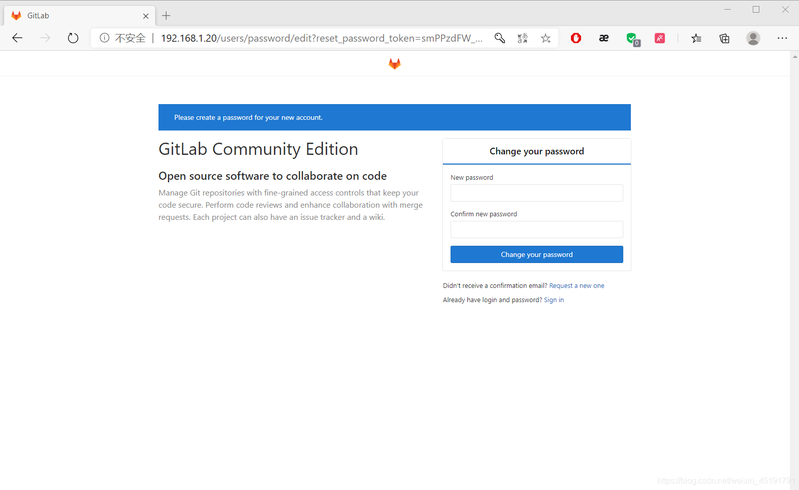 [External link image transfer failed. The source site may have an anti-leech link mechanism. It is recommended to save the image and upload it directly (img-dw9psuze-1595329160556)(C:\Users\Administrator\Desktop\photo\gitlab\1.png)]