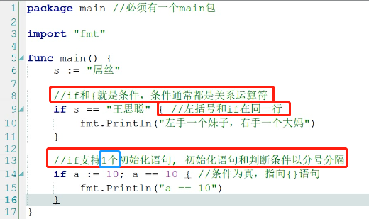 if的使用+if支持初始化语句