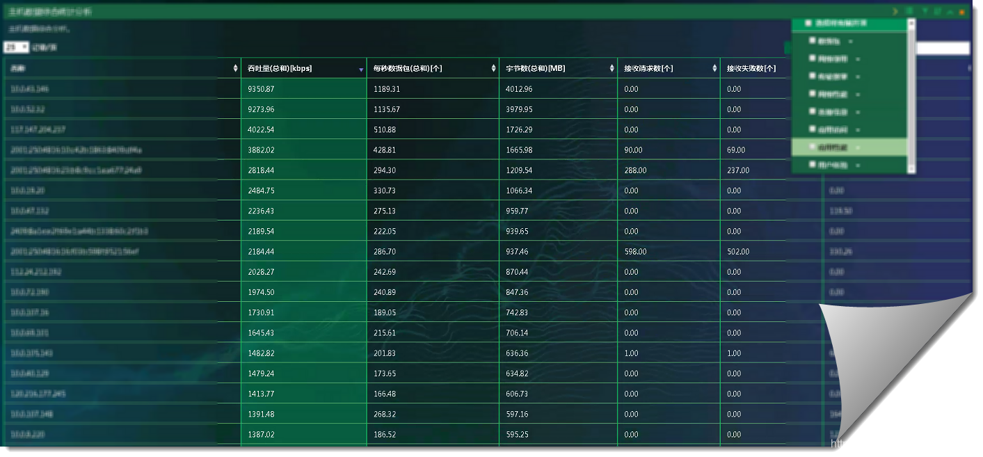 IPv6网络流量分析及性能监控