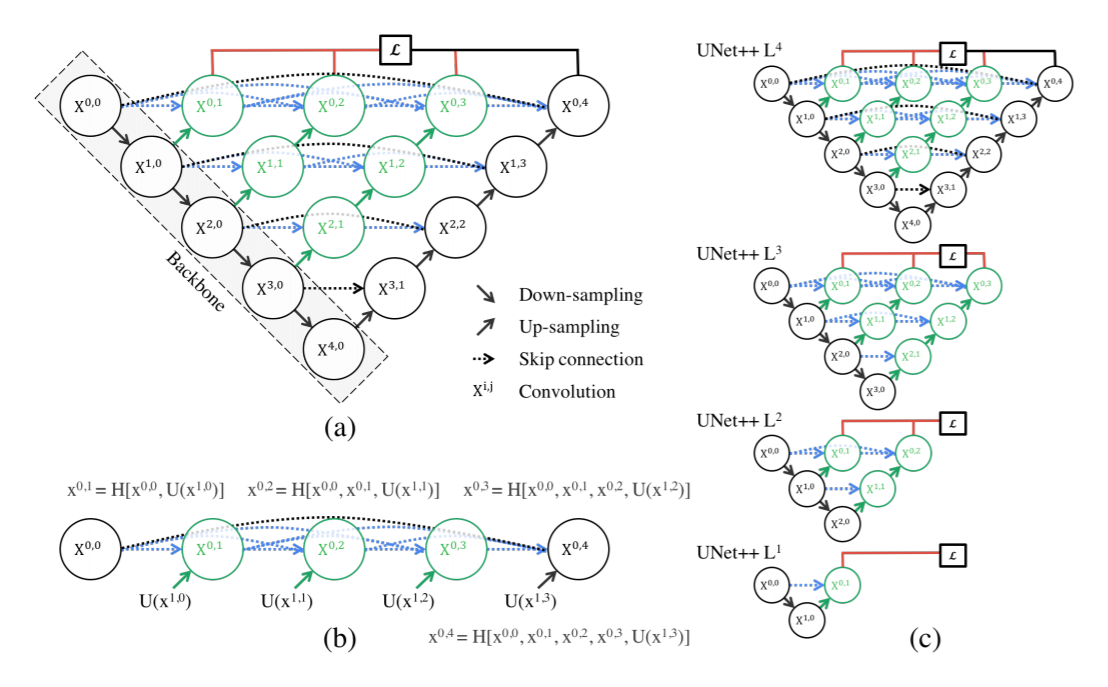 精读论文UNet++: A Nested U-Net Architecture for Medical Image Segmentation ...