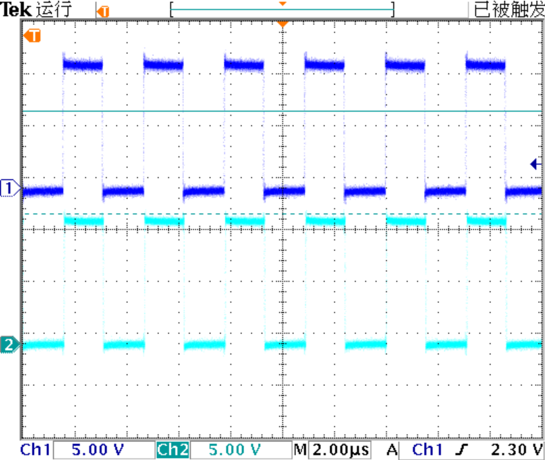 ▲ OEP30WD在静态时SP+,SP-输出的信号