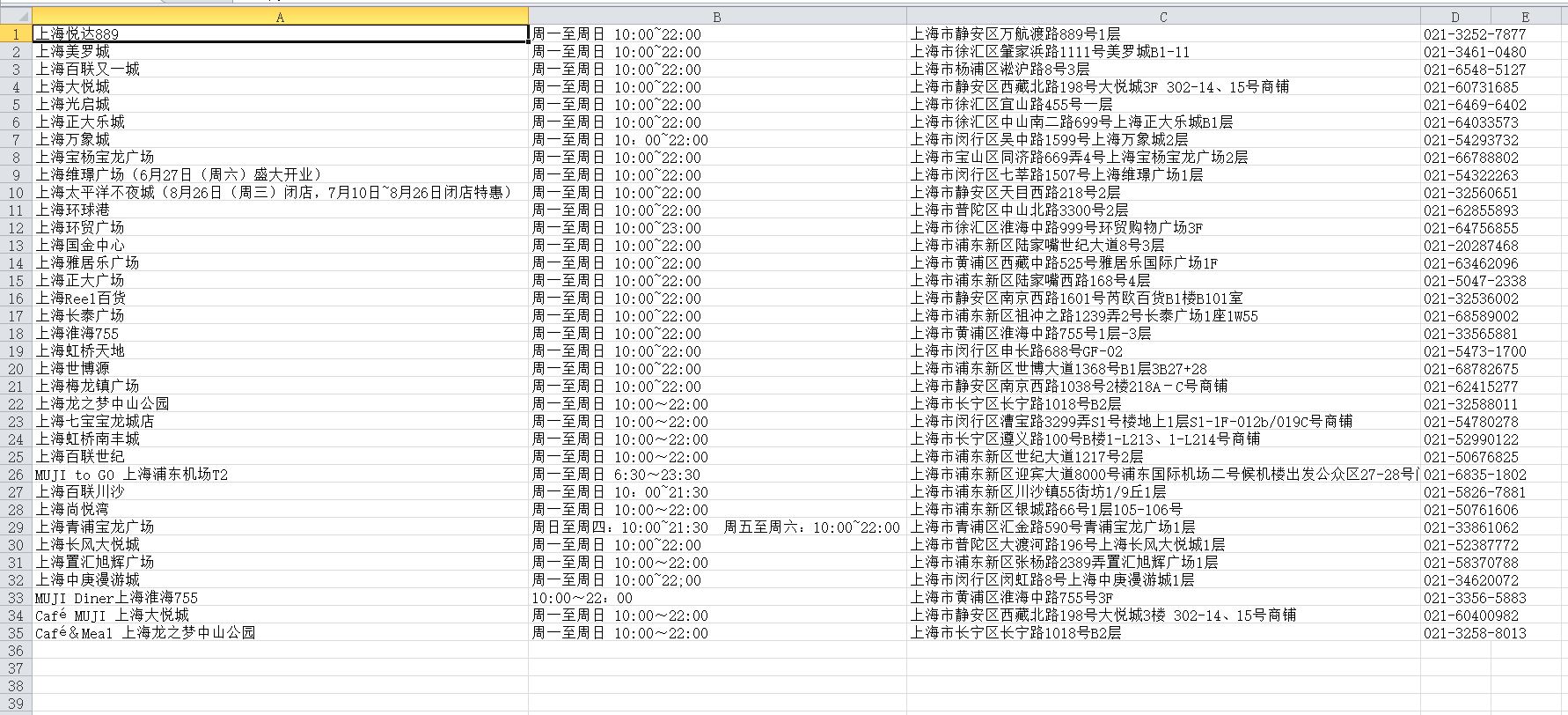 爬虫项目实战五：爬取无印良品