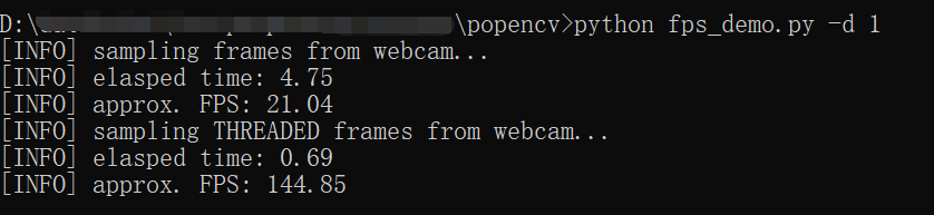 使用Python，OpenCV线程化方式提高视频FPS（每秒帧数）