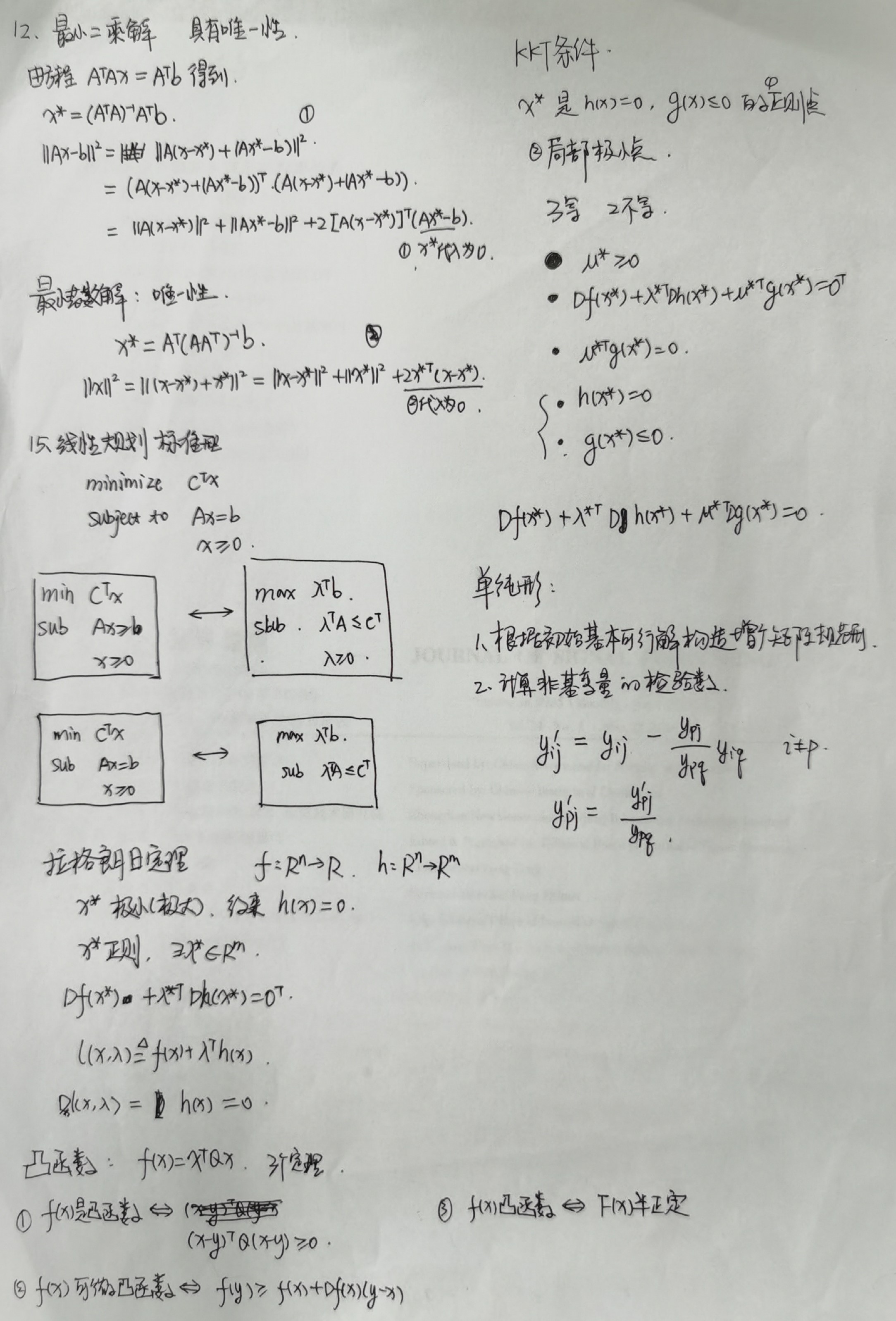 最优化理论与算法笔记