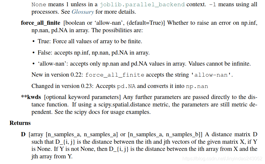 sklearn距离度量metrics.pairwise_distances_sklearn计算距离-CSDN博客