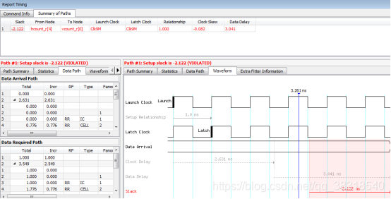 基于TimeQuest Timing Analyzer的时序分析笔记(二)_timing analyzer报告 maximum setup ...