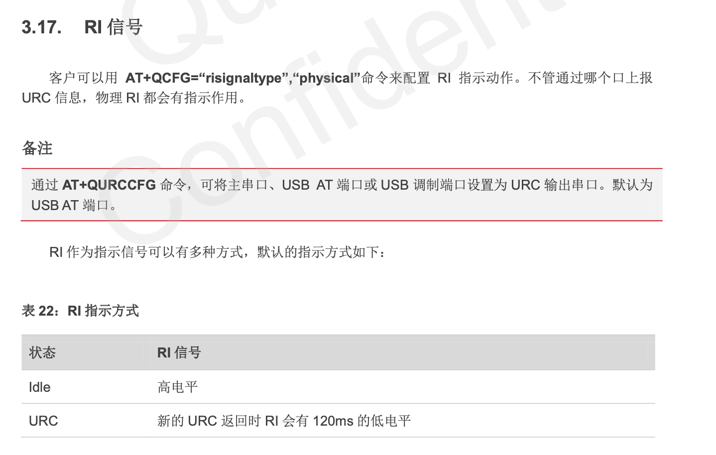 EC20 RI唤醒质量