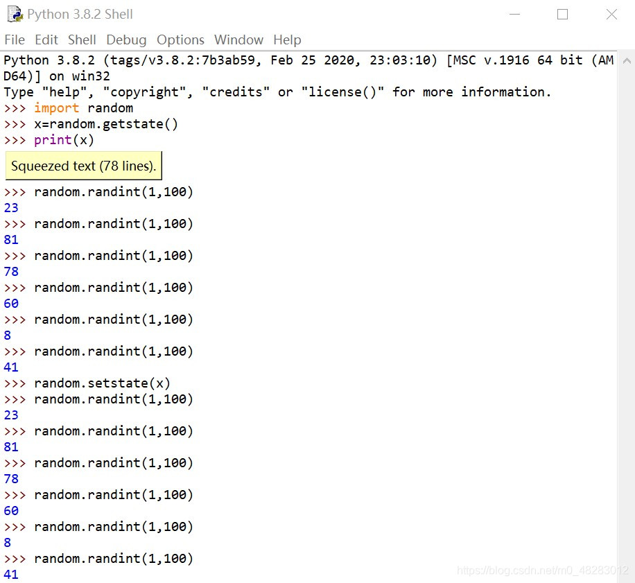 Python中如何用random模块生成随机数并重现_python生成的随机数下次继续用-CSDN博客