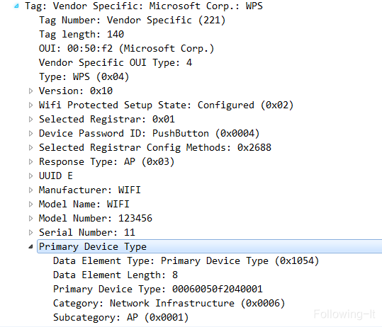 Primary Device Type属性