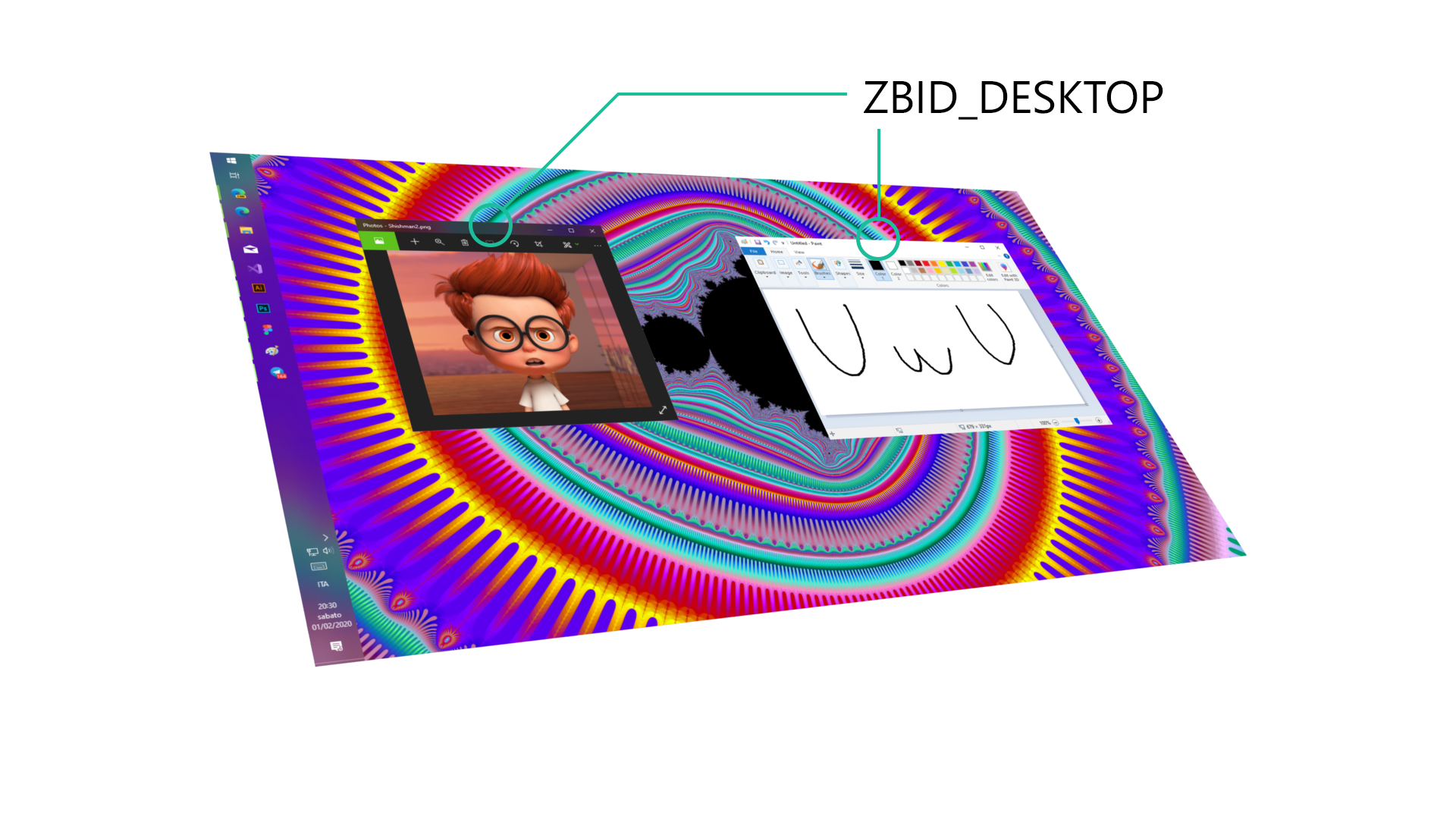 ZBID_DESKTOP段，这是我们所有窗口停留的地方