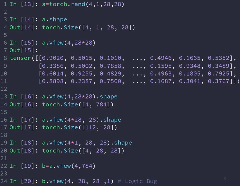 pytorch的tensor操作(1)