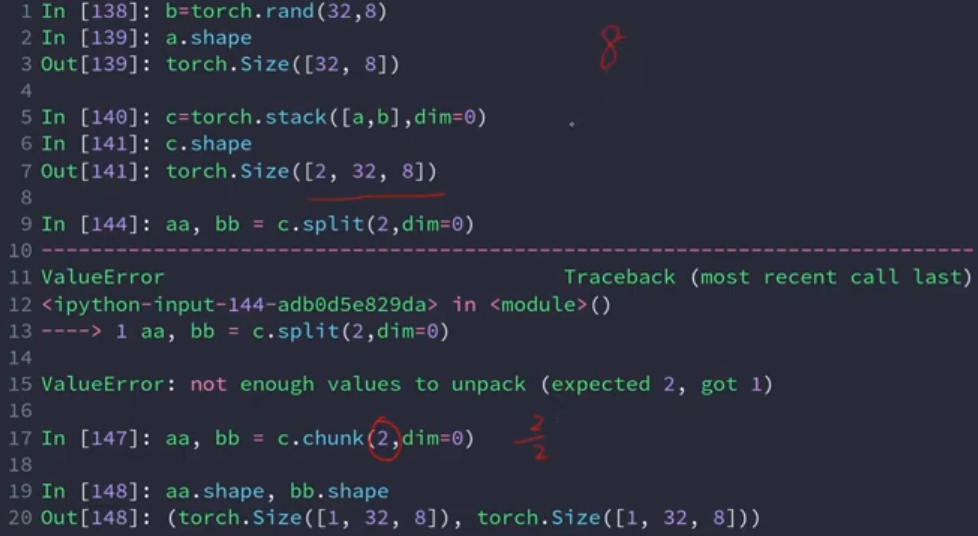 pytorch的tensor操作 2