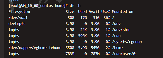 Linux:df -h[通俗易懂]