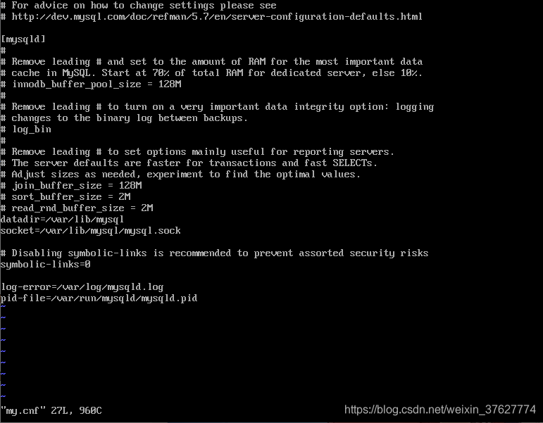 my.cnf文件内容