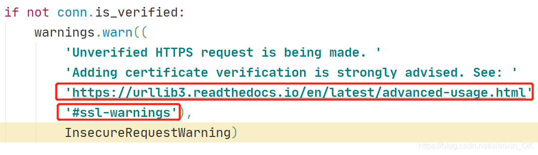 【解决】Requests库的SSL警告:InsecureRequestWarning: Unverified HTTPS request is being made.